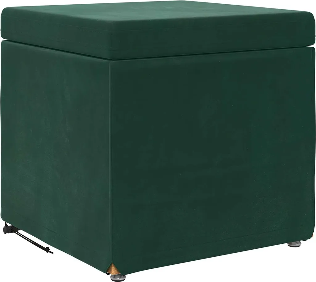 Sgabello Luxury Velluto Verde Scuro vidaXL | Ideale per Hotel e Casa