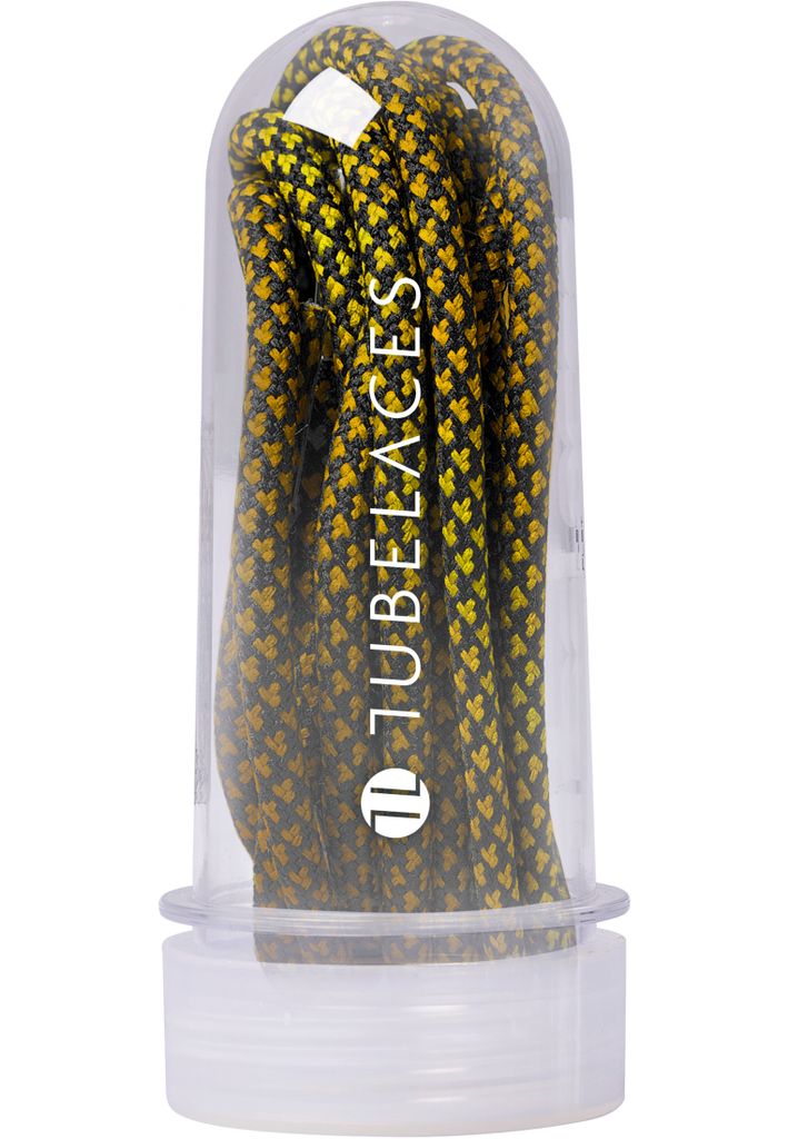 Tubelaces Šnúrky do topánok Multi Black/Gold-150 cm Obrázok produktu 