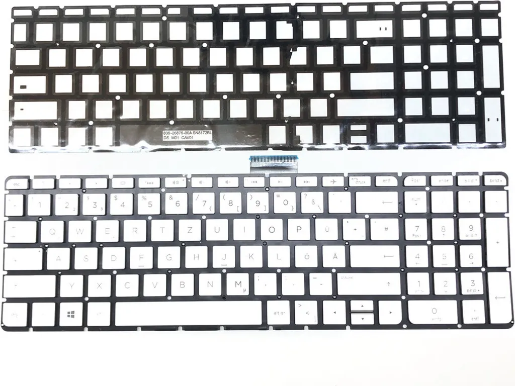 Clavier PC HP Pavilion x360 15-bk100 - Touches Rétroéclairées Noir AZERTY