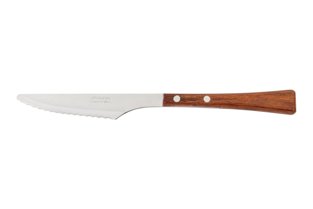 Tischmesser Arcos Manchega 479400 Monoblock aus einem Stück Edelstahl 18/10, mango aus kompromittiertem Holz und Klinge von 12 cm im Karton