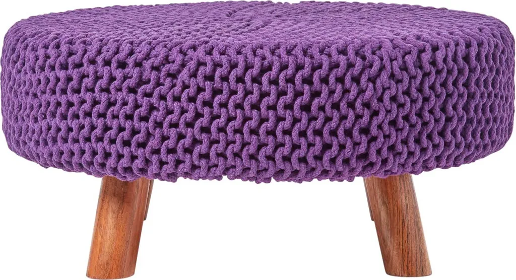 Offerta Sgabello Homescapes Viola 62cm - Ultimi Pezzi Disponibili