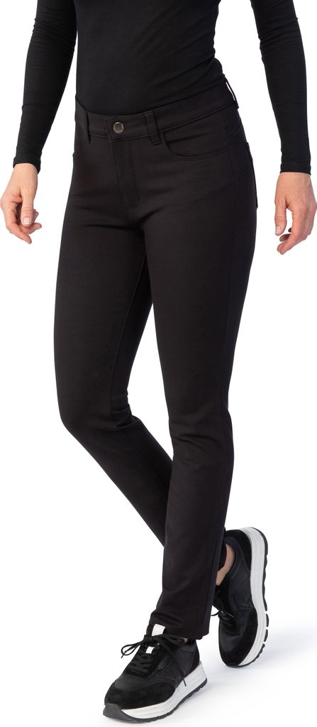 Stooker Women MILANO JERSEY Damen 5-Pocket-Hose Magic Shape Fit 44 (Länge 28) black