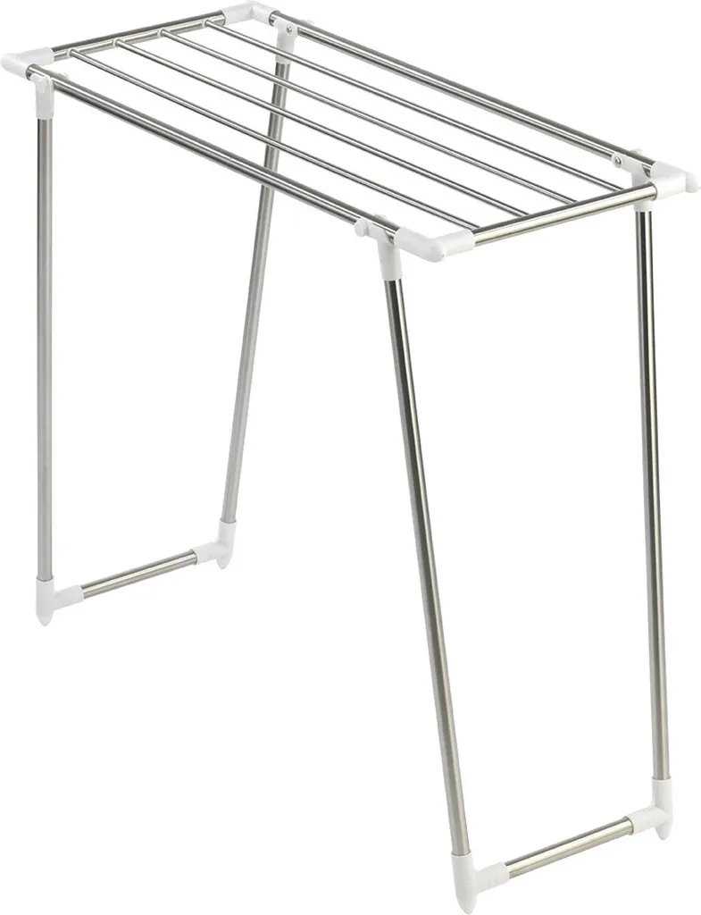 Séchoir à Linge Inox Pliable et Autonome avec Structure Grand Format