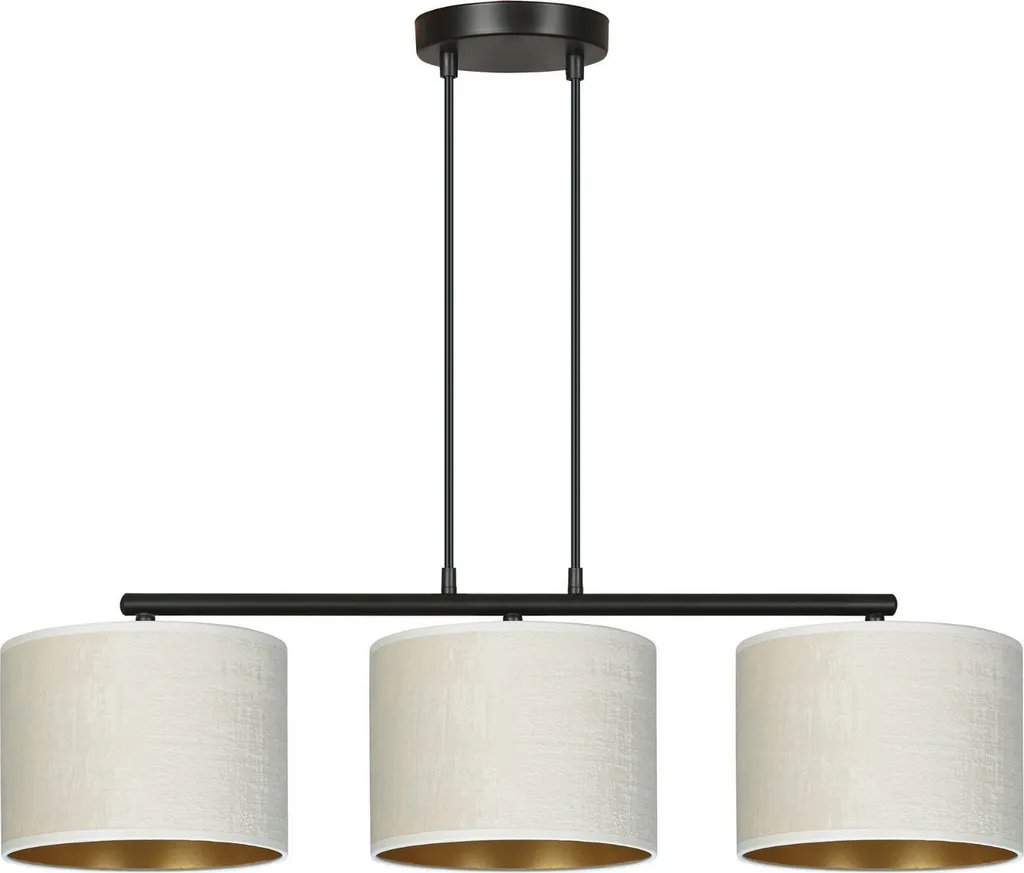 Lustre pour Table à Manger HILDE Blanc - Éclairage Triple E27 60W