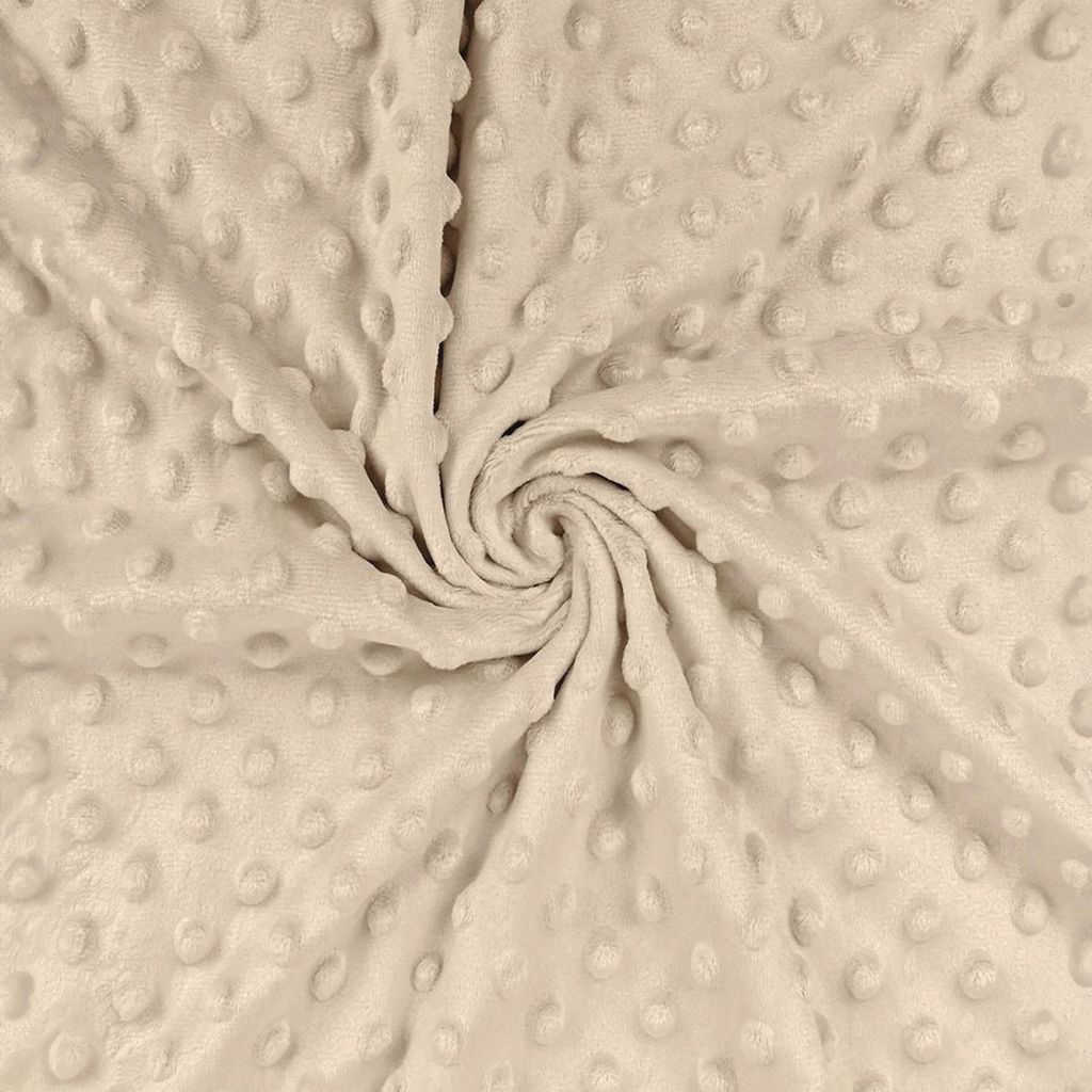 Hochwertige Minky-Stoffzuschnitte Tiny - 3m - Cappuccino | by Craft Loom