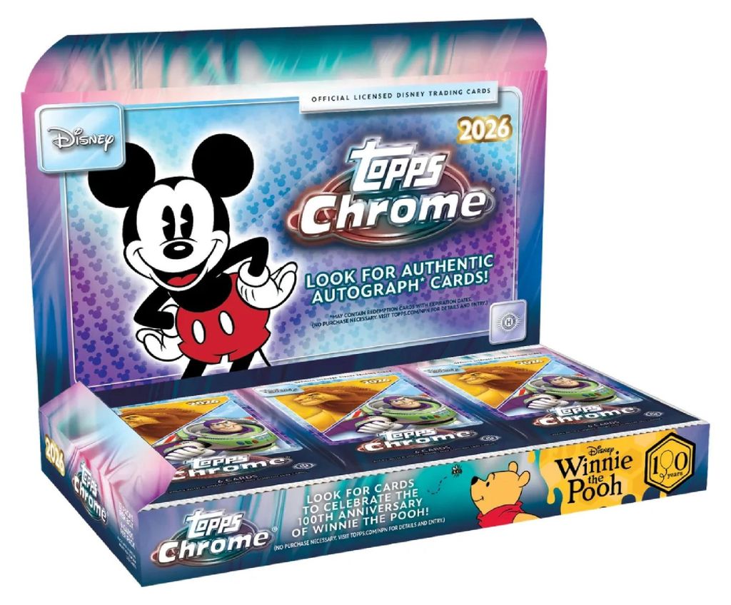 2026 Topps Chrome Disney Hobby Box (anglická verzia) Obrázok produktu 