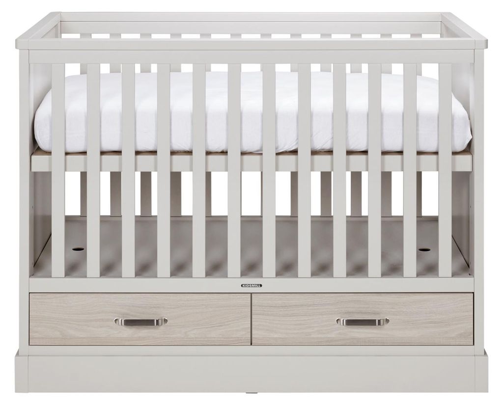 Newport Kinderbett Fronten Eiche 60 x 120 cm | Babybetten Produktbild 