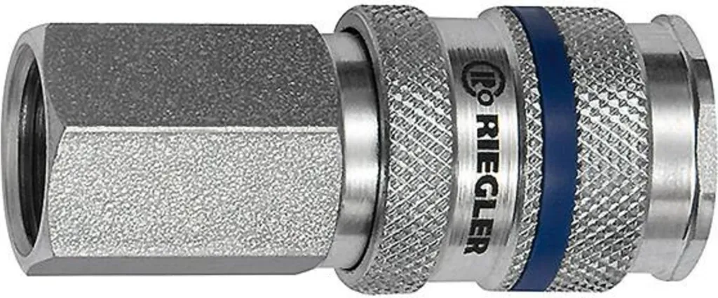Riegler 141515 Giunto Rapido NW 7.8 in Acciaio 1/4" IG Professionale