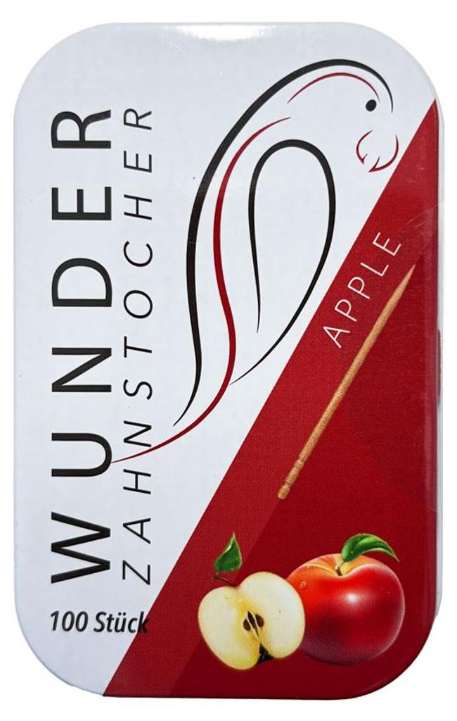 WUNDER Zahnstocher APPLE Dose 100 Stück