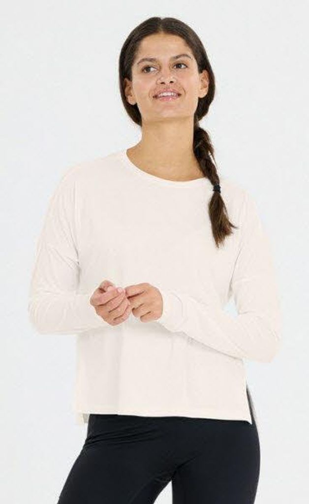 Athlecia Pacy W L/S Tee Damen Shirt langarm Weiß 38