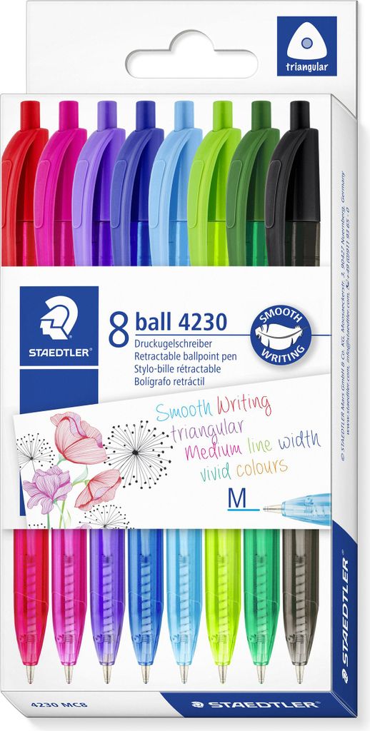 Staedtler Ball 4230 Viacfarebné vysúvacie biro Medium 8 ks Obrázok produktu 