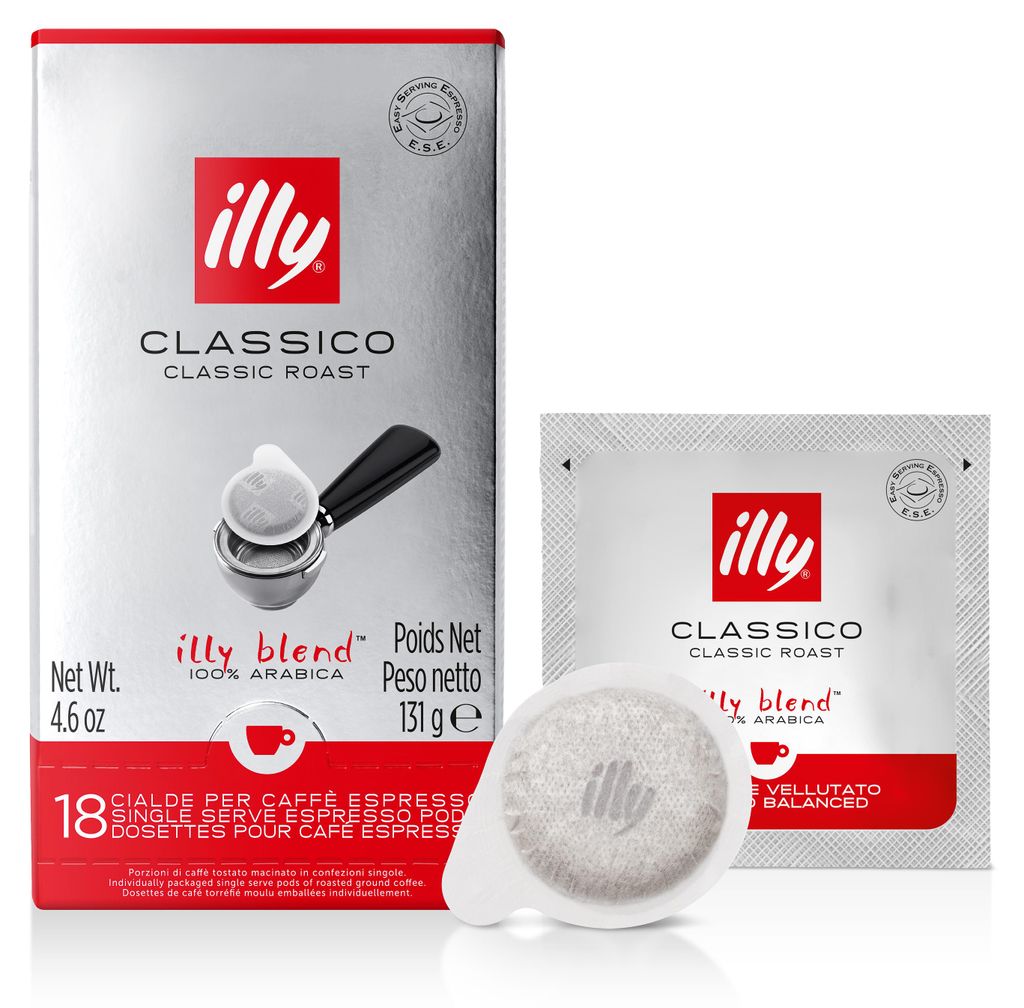 Dosettes ESE illy Classico Espresso, 18 pièces Image du produit 