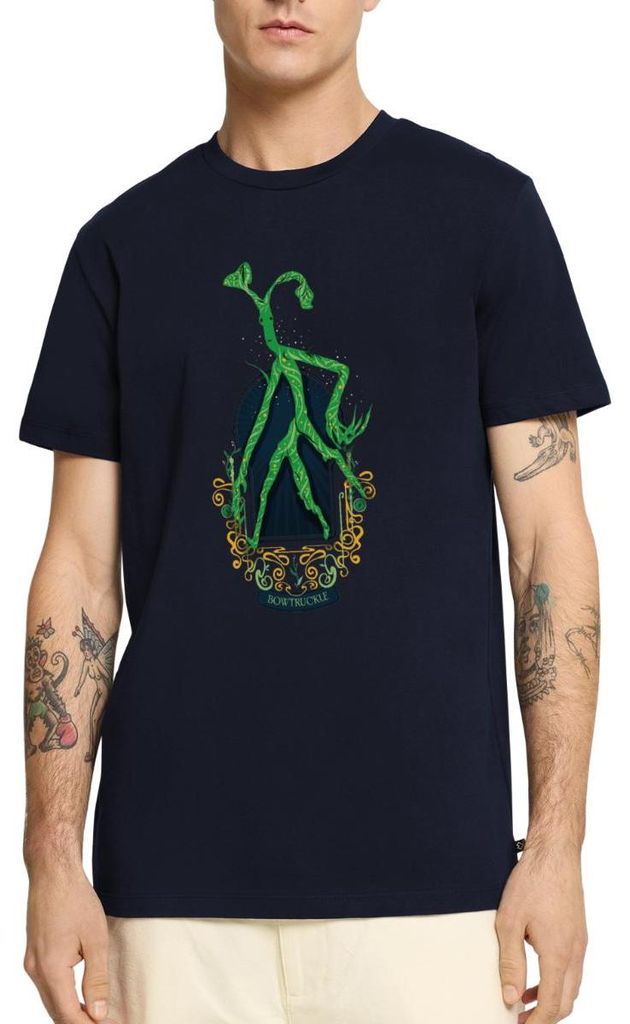 Spreadshirt Phantastische Tierwesen Bowtruckle Männer Premium T-Shirt, 4XL, Navy