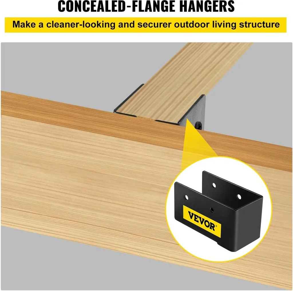Support solive acier galvanisé bride cachée 2x4 montage frontal x24 - 2