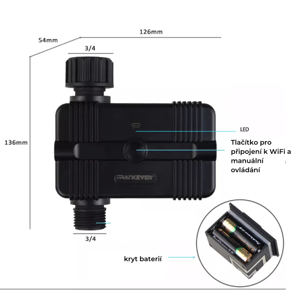 BOT Vanne Connectée WiFi Tuya - Programmateur d'Arrosage Intelligent - 10
