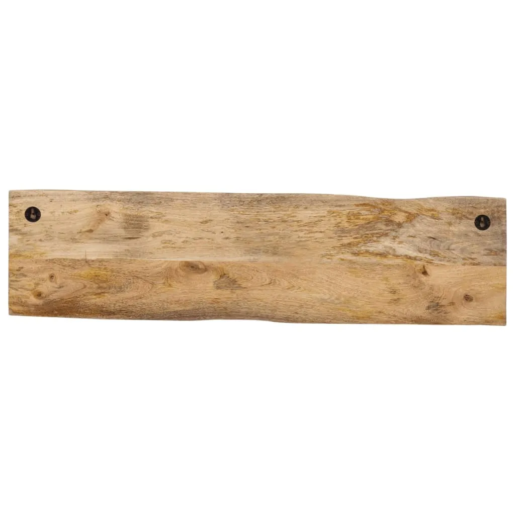 Appendiabiti Muro 4 Posti Legno Mango e Metallo - Design Industriale - 3