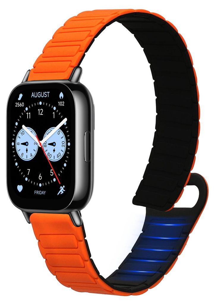 kwmobile Ersatzarmband kompatibel mit Huawei Redmi Watch 5 Active / Watch 5 Lite Armband - Fitnesstracker Silikon Band mit Magnetverschluss