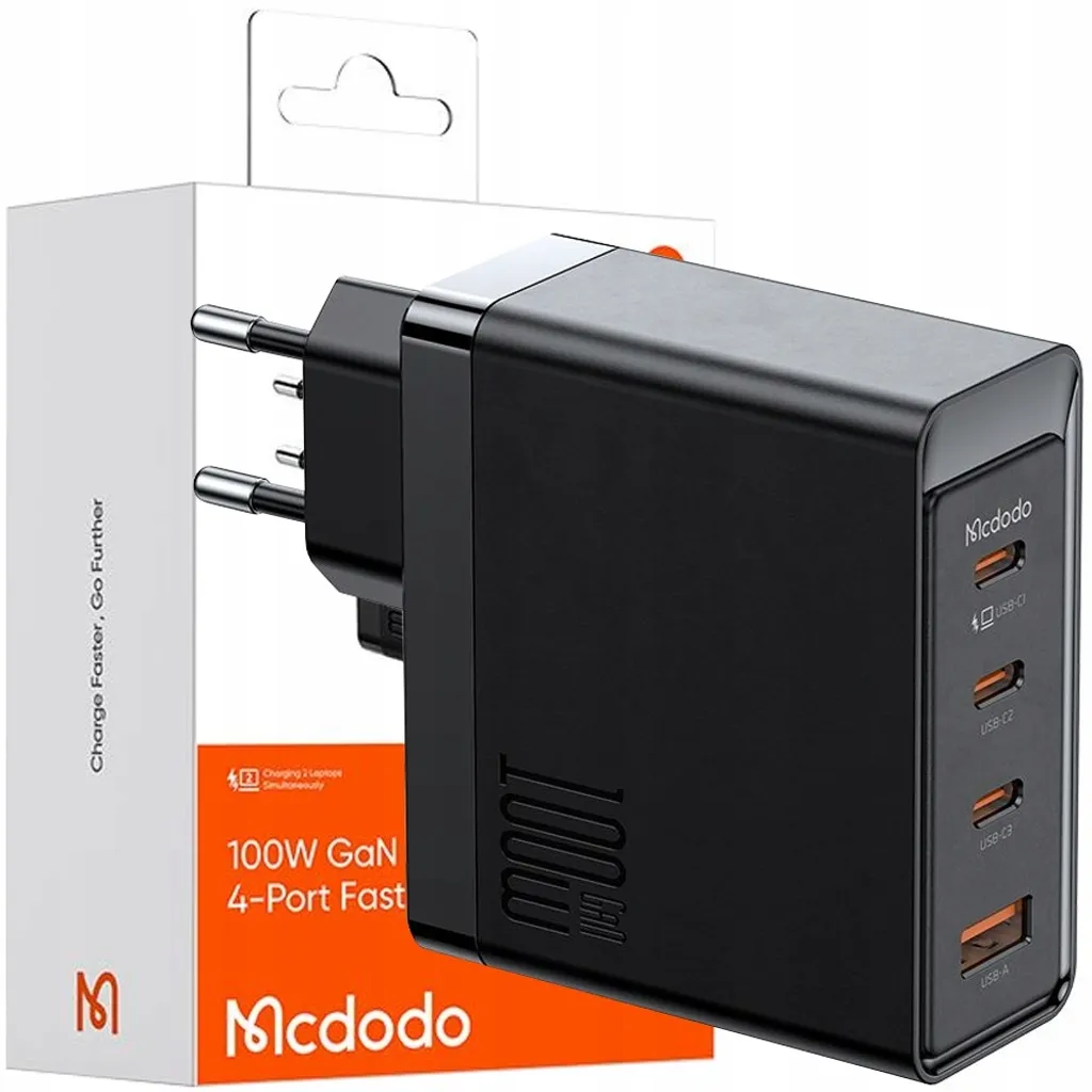 Mcdodo Hub di Ricarica GaN 100W: 4 Porte per il tuo Ufficio Mobile