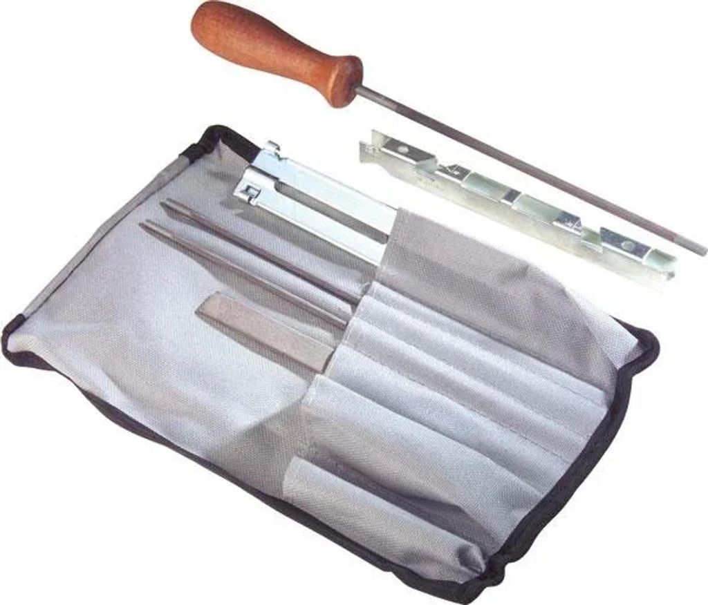 Kettensäge Schärfen Set 7-teilig mit Rolltasche, Rundfeilen Produktbild 