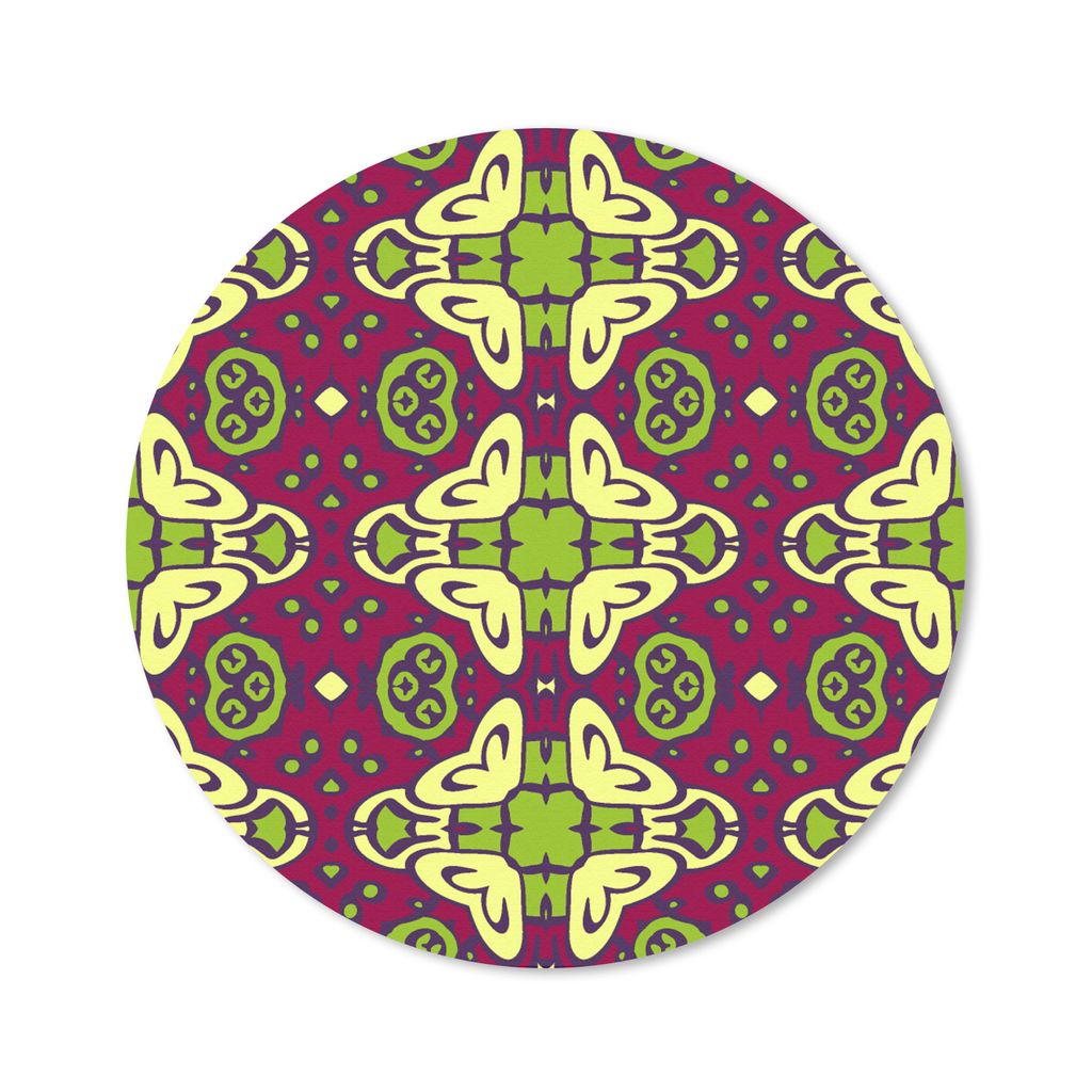 MuchoWow Mauspad Mousepad Muster - Dekoration - Grün 30x30 cm - Mousepads - Maus Mat - Pad - Mausunterlage - Tischunterlage - Schreibtischmatten