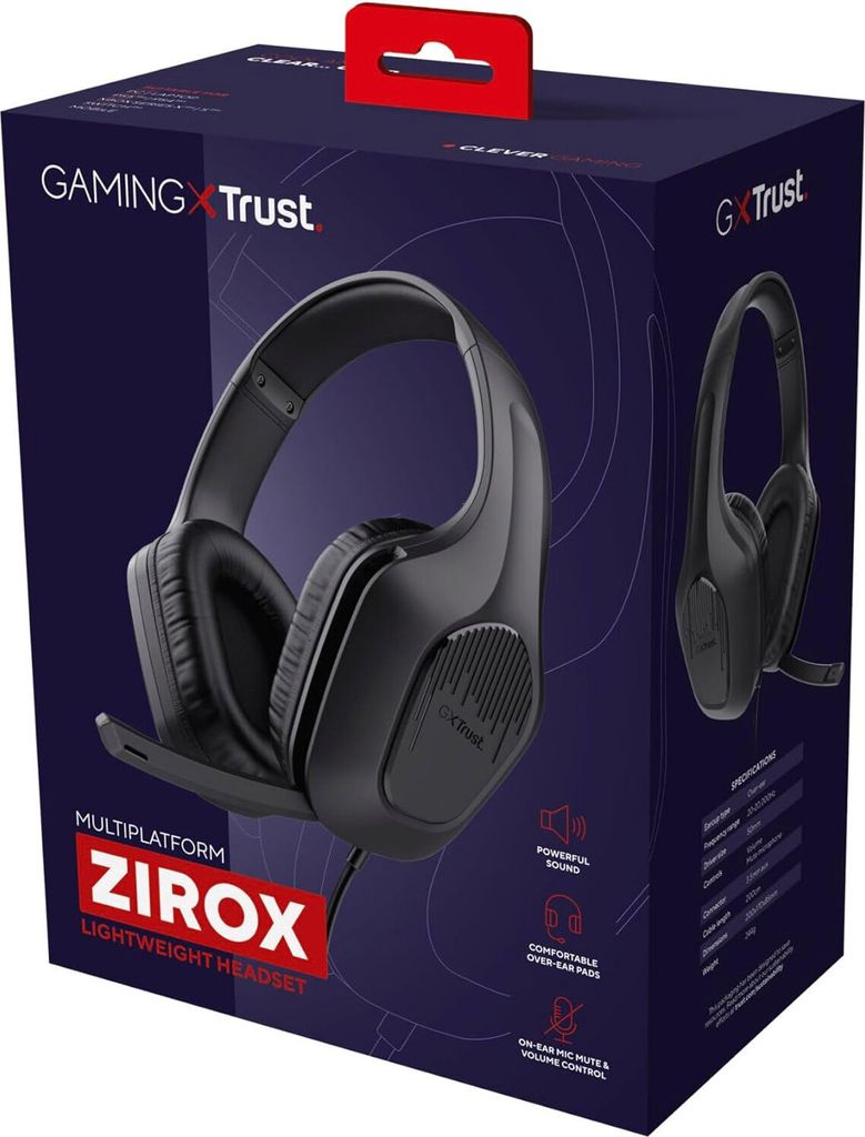 Trust GXT 415 Zirox Sluchátka s drátovou čelenkou Herní Obrázek produktu 14