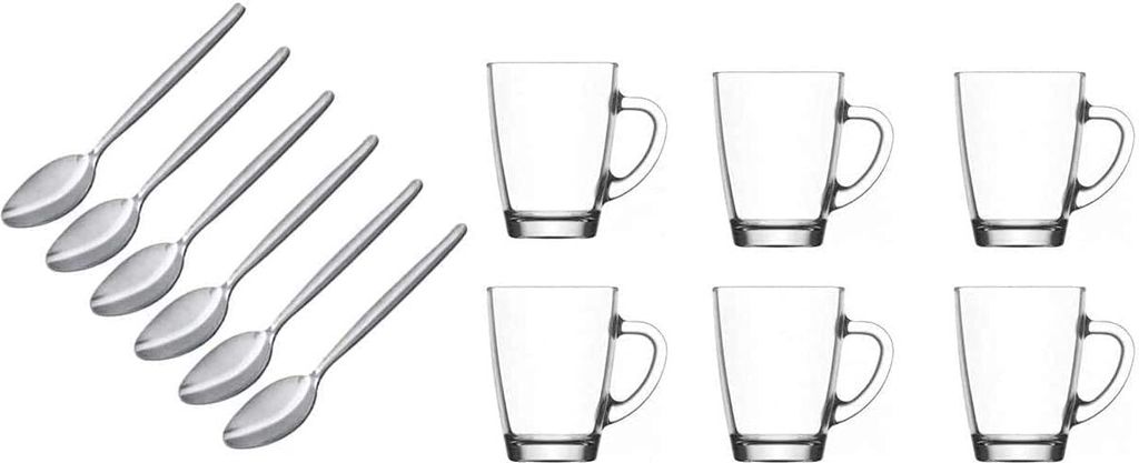 6er Set, Teetasse, Kaffeetasse, Teeglas, Glastasse, Glas, Produktbild 