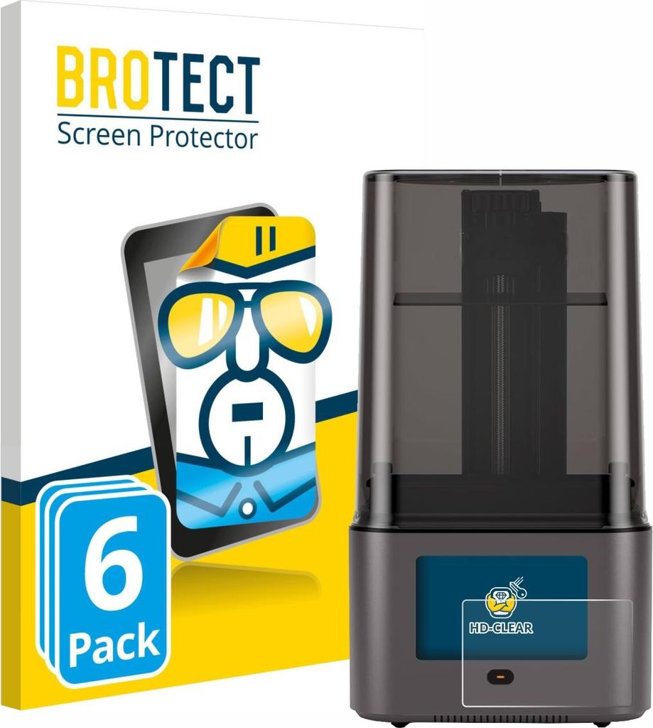6x Für Anycubic Photon Mono 4 Ultra Schutzfolie BROTECT Displayschutz Display Schutz Folie Klar Transparent