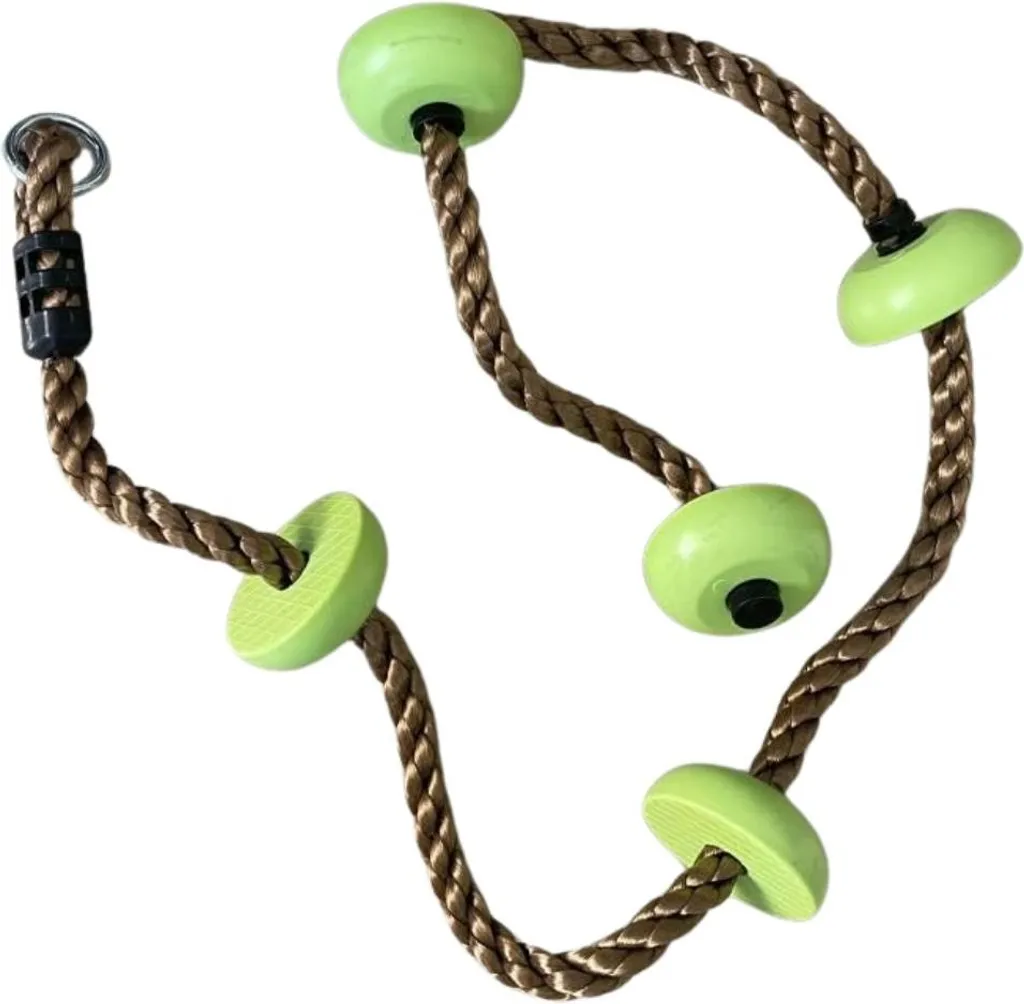 Fune con Nodi Verdi 2m per Arrampicata - Kit Palestra Fai-da-te - 9