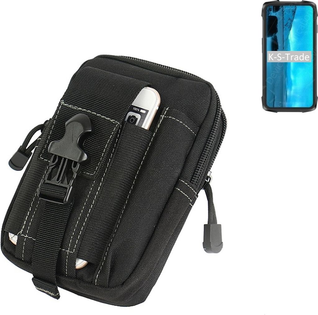 K-S-Trade Gürtel Tasche kompatibel mit Cubot KingKong 7 Gürteltasche Holster Schutz Hülle Handy Hülle Smartphone outdoor Handy-Hülle schwarz