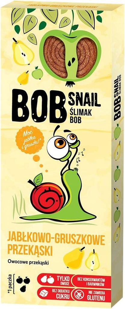 Bob Snail: Apfel-Birne Fruchtsnack, 30g Glutenfrei Produktbild 