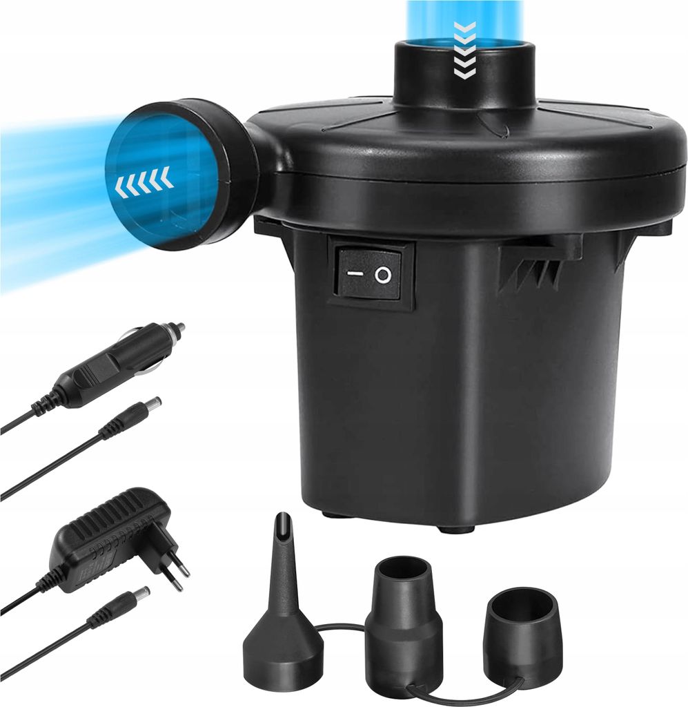 Elektrische Matratze Ball Pumpe Kompressor 12V/230V + Satz Produktbild 