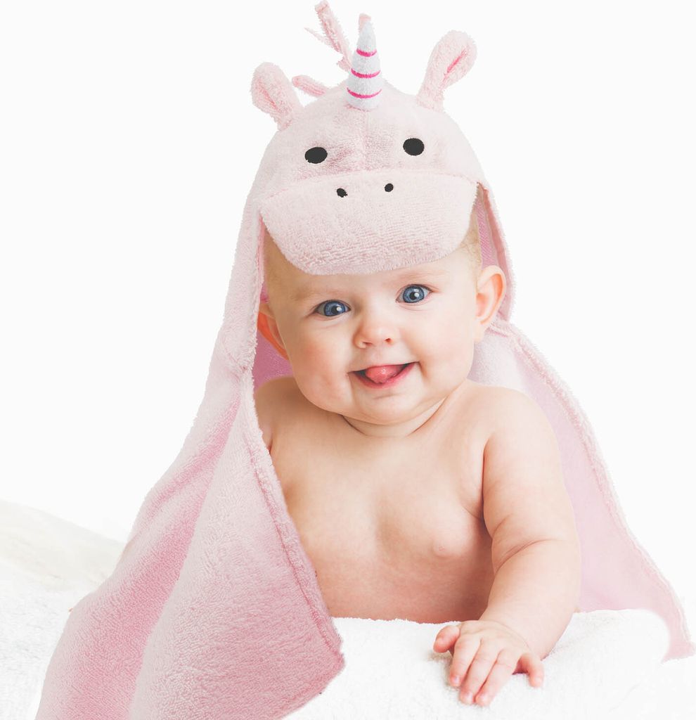 all Kids United Baby Kapuzenhandtuch Einhorn aus 100% Produktbild 