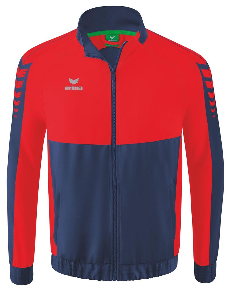 Erima Six Wings Präsentationsjacke New Navy/Rot - XXXL