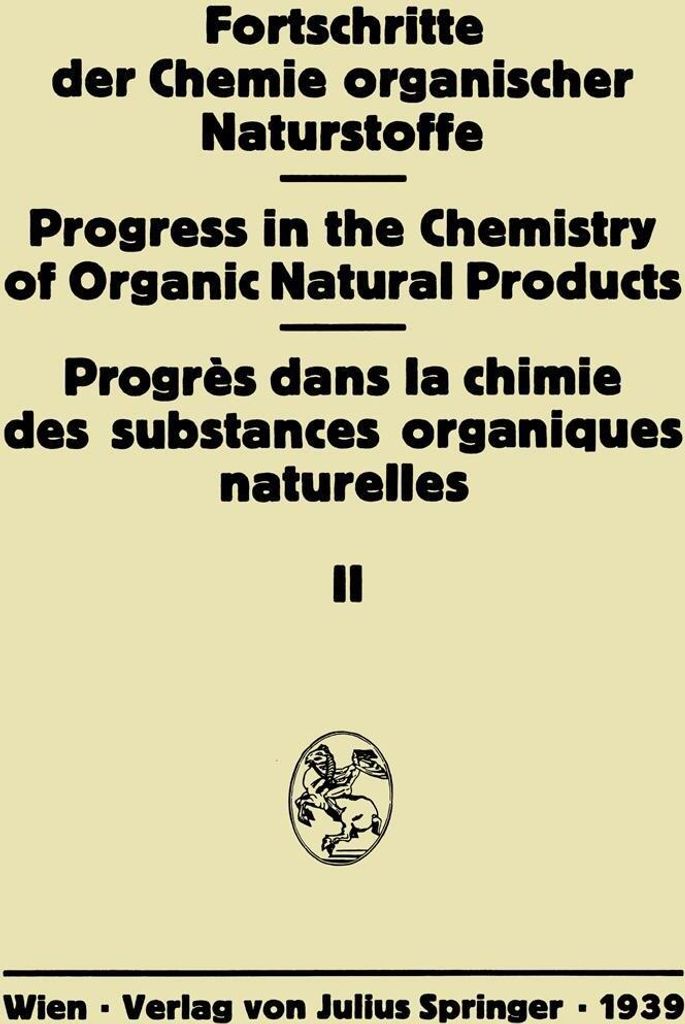Fortschritte der Chemie Organischer Naturstoffe