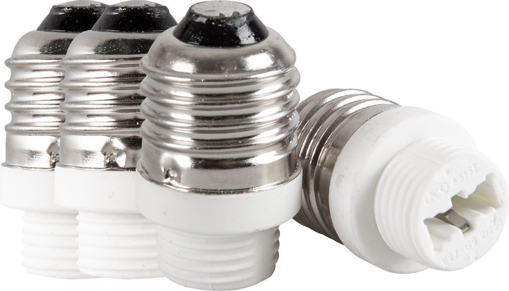 4x lampenfassung Adapter Konverter E27 Fassung auf G9 Sockel Lampenadapter
