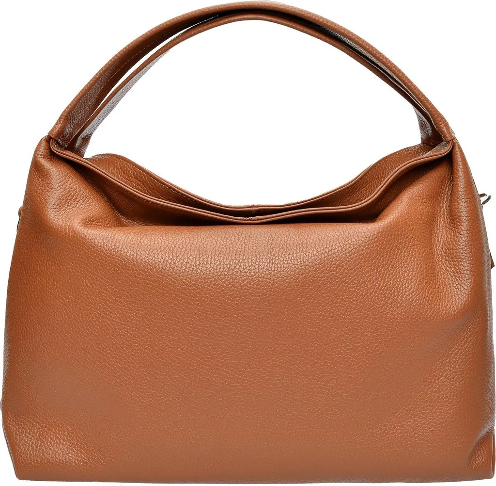 Luisa Vannini Hobo Bag AW25 LV 129 Cognac - Sac à Main en Cuir Chic