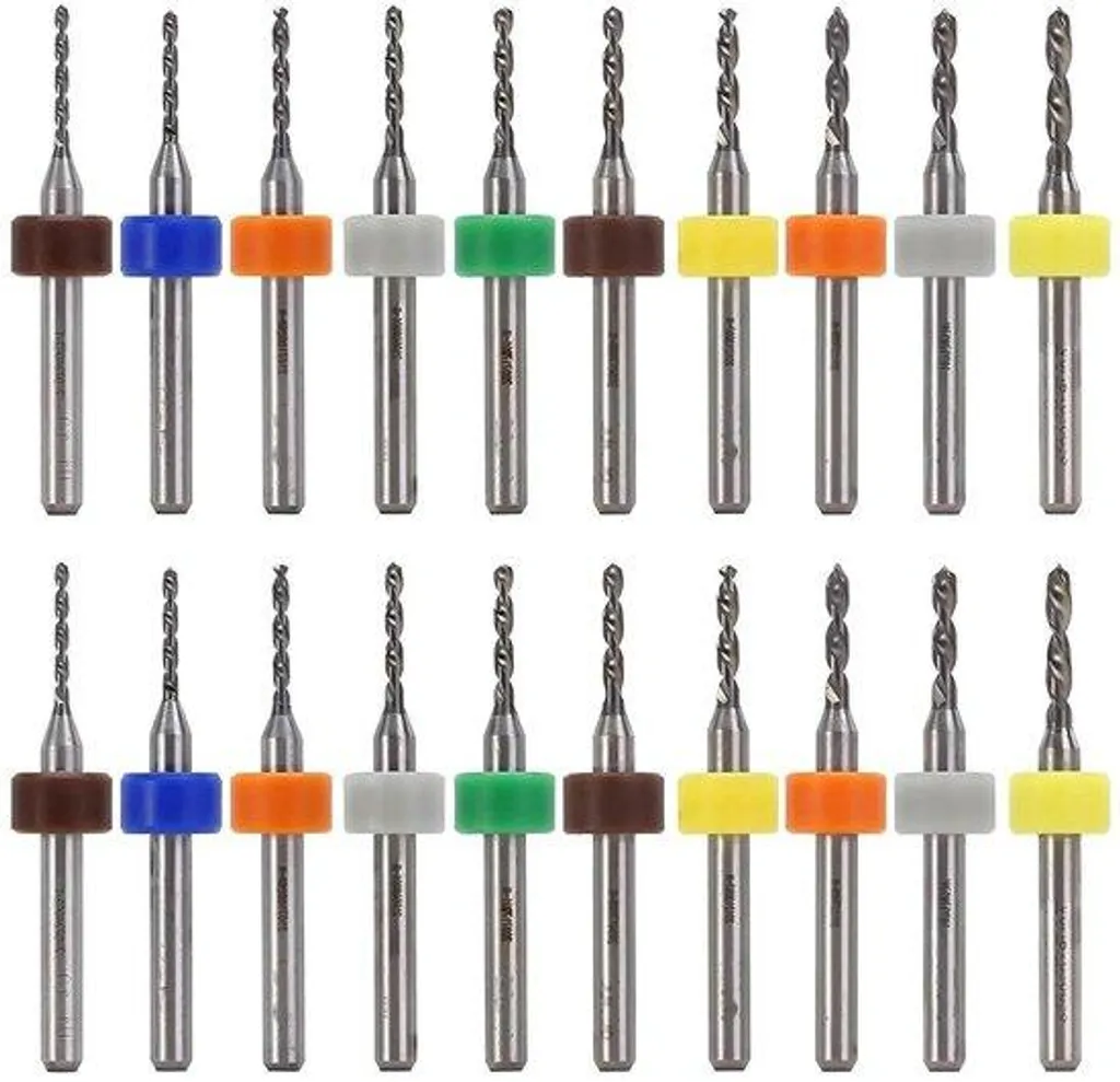 Mini forets de perçage pour circuits imprimés et création de bijoux 20pcs