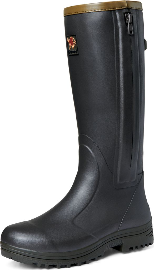 Gateway1 Gummistiefel Pheasant Game 18' leather side-zip, Farbe:Blackolive, Größe:Size7US/40EU