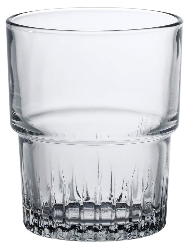 Stapelbares Trinkglas, Wasserglas, Saftglas, 160 ml, transparent, 6 Stück