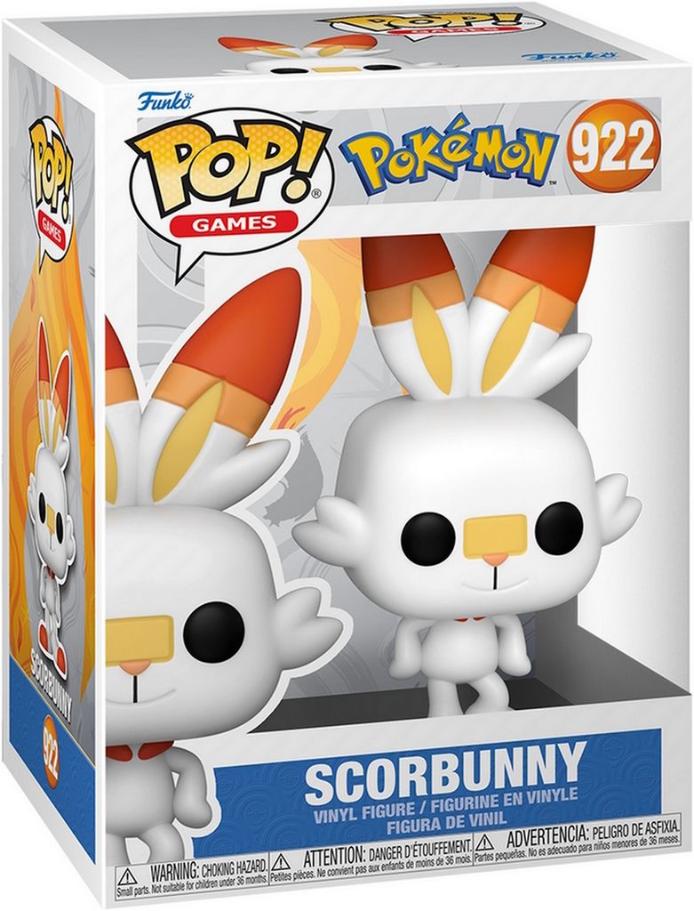 Pokémon - Scorbunny Flambino Hopplo 922 - Funko Pop! Vinyl Produktbild 