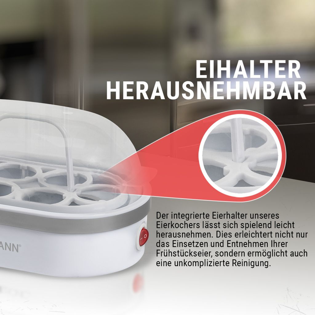 Bomann Eierkocher für bis zu 6 Eier | Egg Cooker mit Produktbild 5