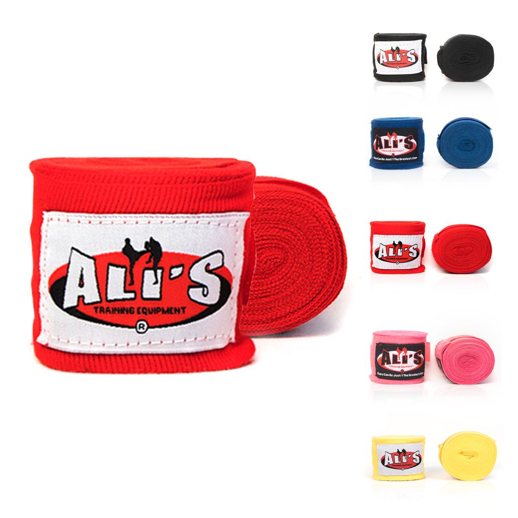 Ali's Fightgear BPC Boxbandagen – 460 cm – Rot – Elastisch & Atmungsaktiv – Optimaler Handgelenkschutz für Boxen, Kickboxen & Muay Thai