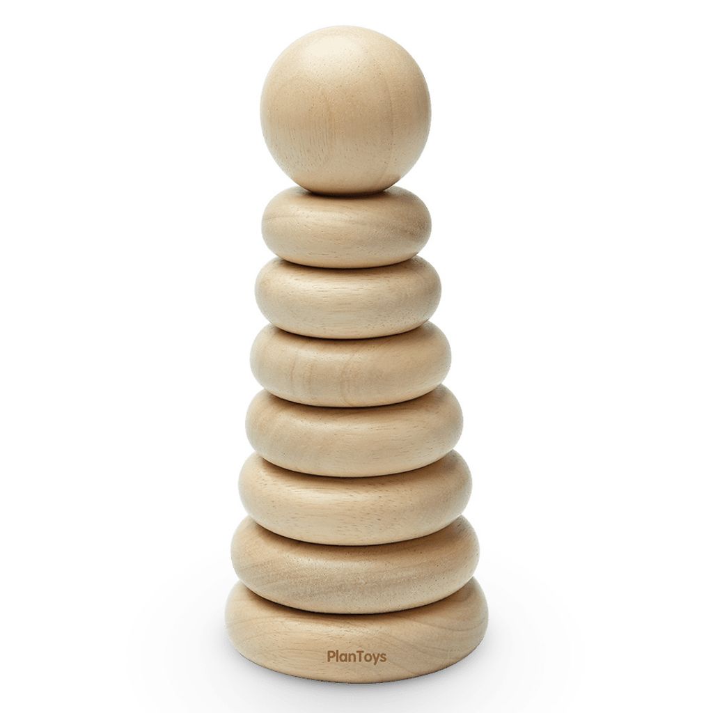 Plan Toys Stapelringe - Naturfarben