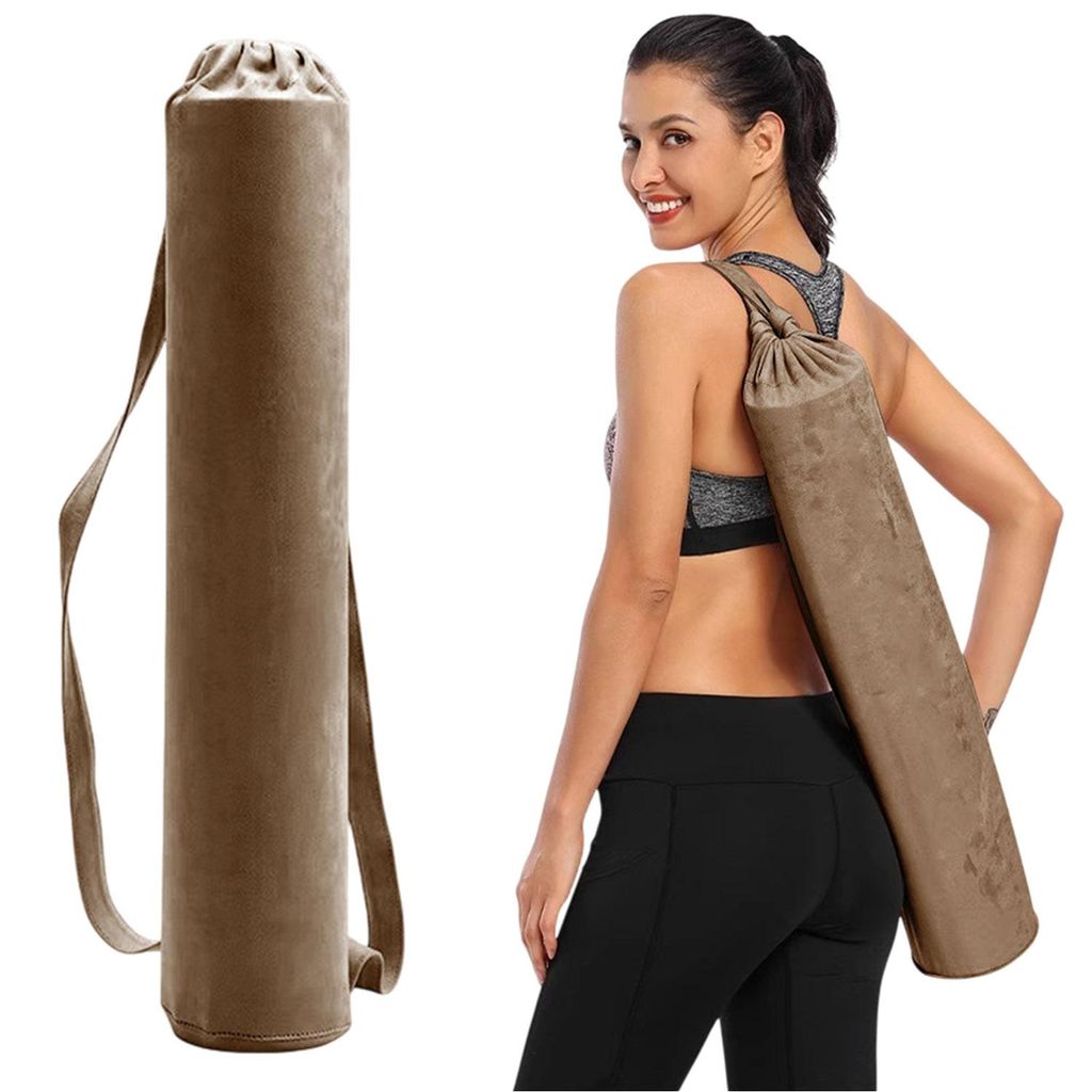 Gym Yogatasche Sporttasche für Pilates Yogamatten & Yoga-Zubehör, Braun