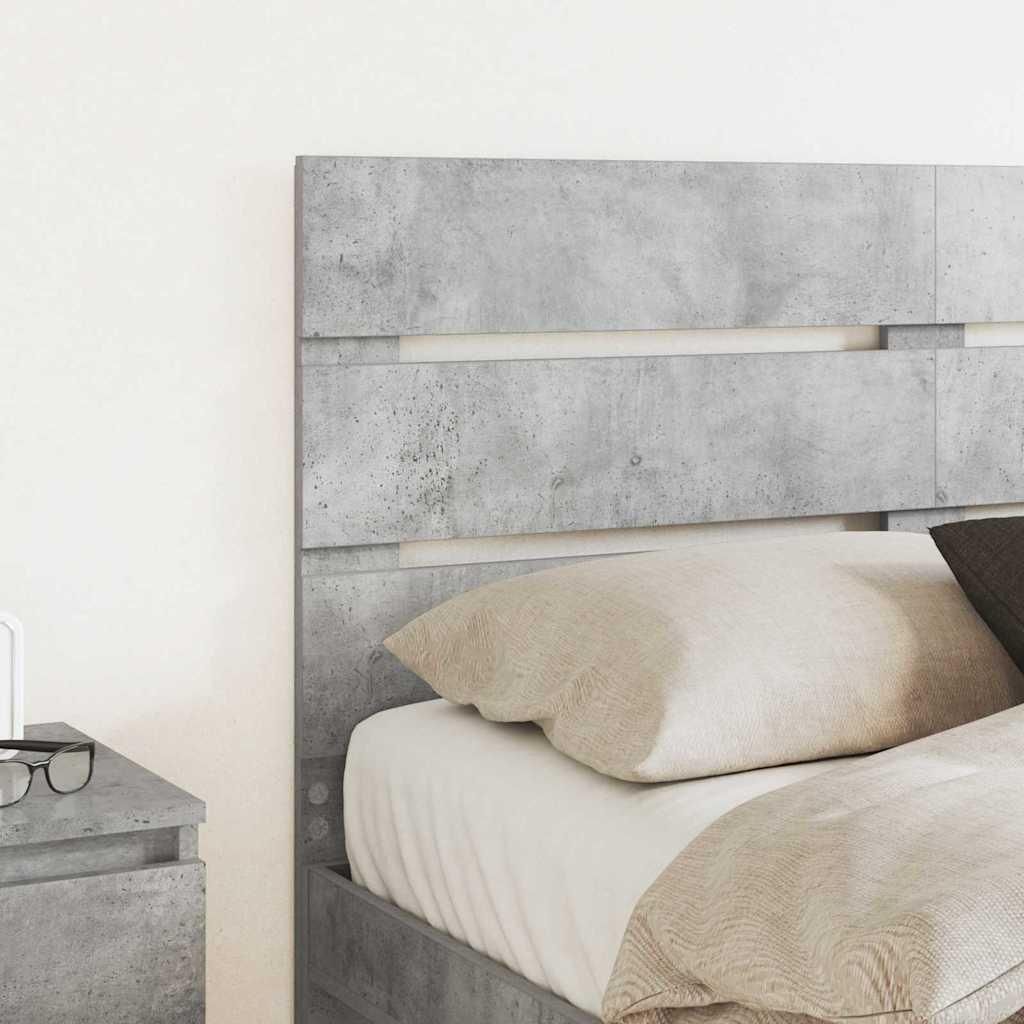 Eleganter Möbel Kopfteil mit Kopfteil Beton Grau 140cm Holzwerkstoff - CJG892859 - Kopfteile
