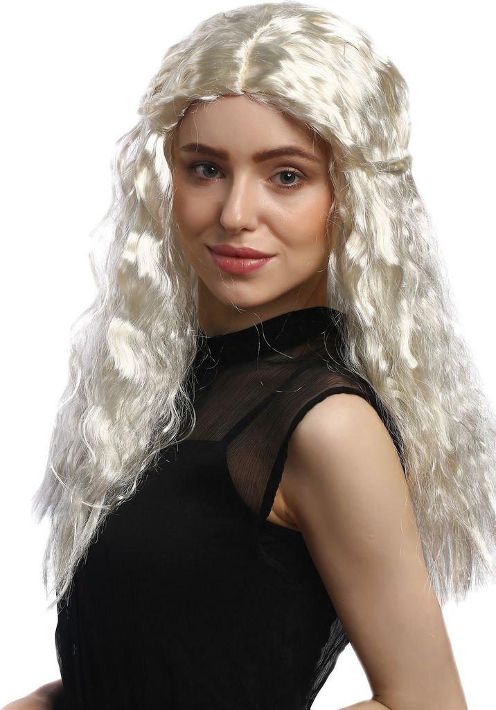 WIG ME UP Perücke Hell-Blond Mittelscheitel geflochten Produktbild 