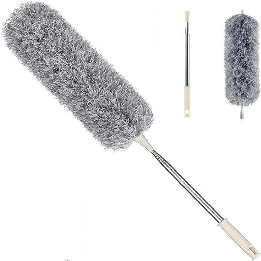 Aspirateur de tapis avec manche télescopique 250 cm et poignée inox