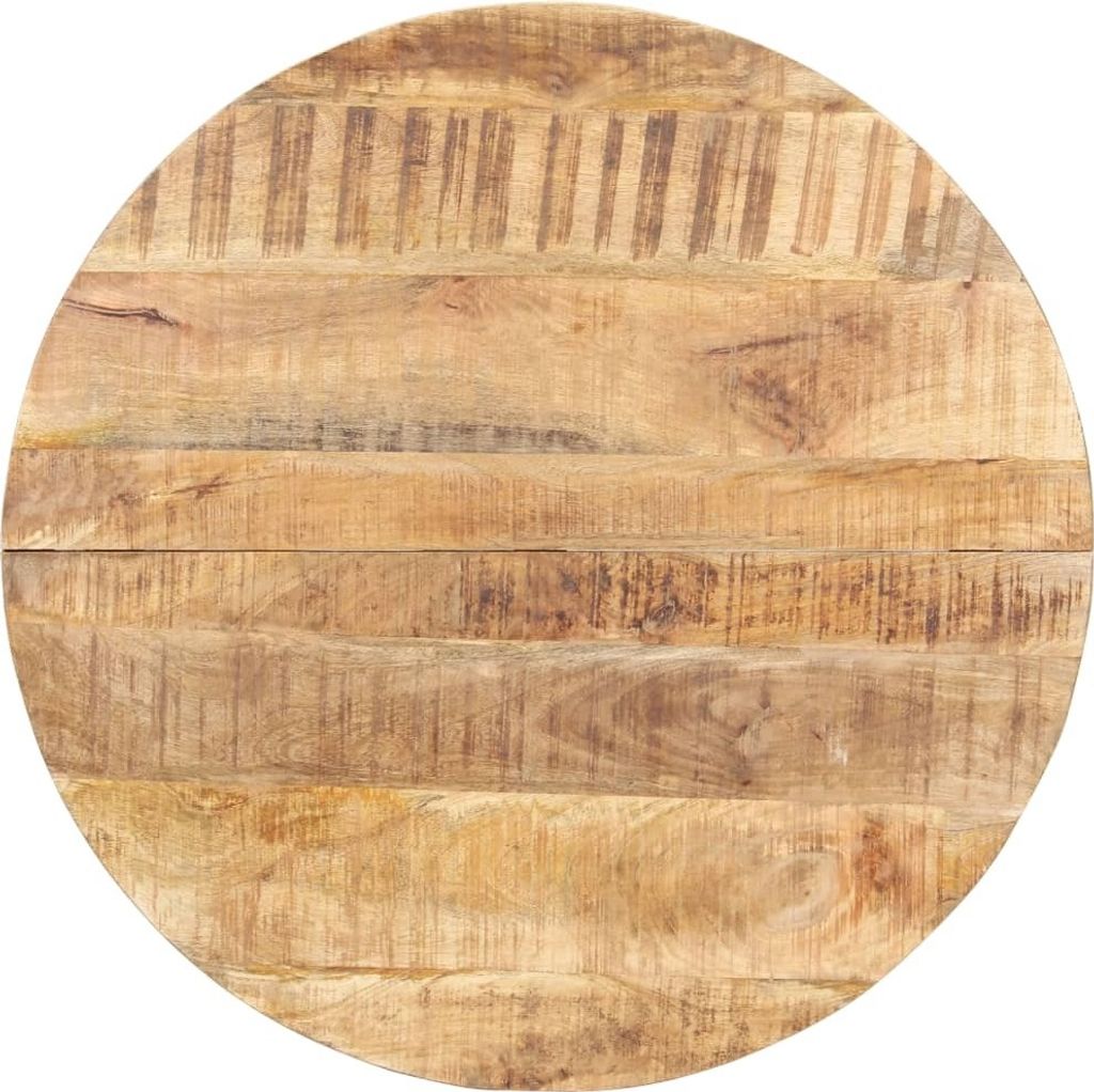 vidaXL Tavolo da pranzo 80 cm Legno di mango grezzo Immagine del prodotto 