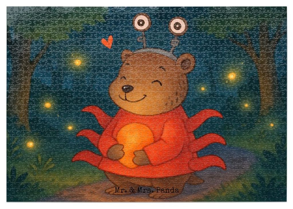 Mr. & Mrs. Panda Puzzle Krebs Astrologie Design 1500 Teile - Weiß - Geschenk, 300, Sternzeichen, Geduldspiel, 500, 2000, Tierkreiszeichen, 1000, G...