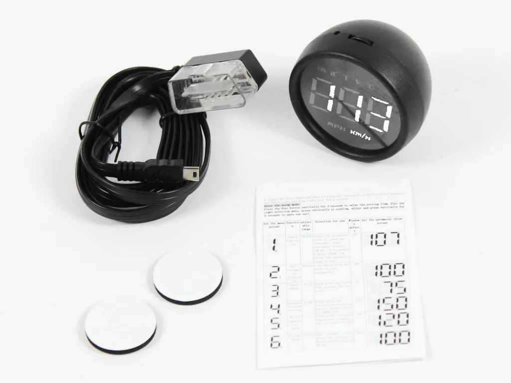 Évitez la Surchauffe avec ce HUD OBD2 : Alerte Température et Tachymètre